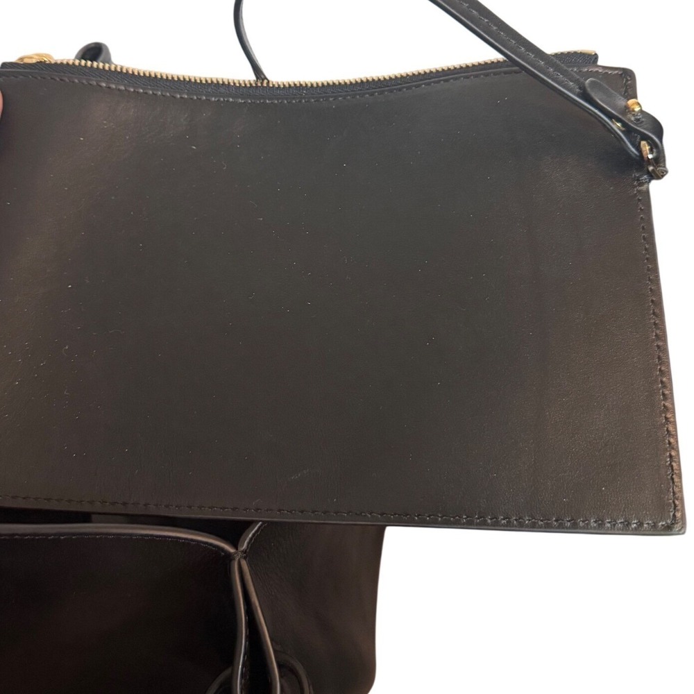 LOULOU STUDIO black leather tote - Picture 8 of 10